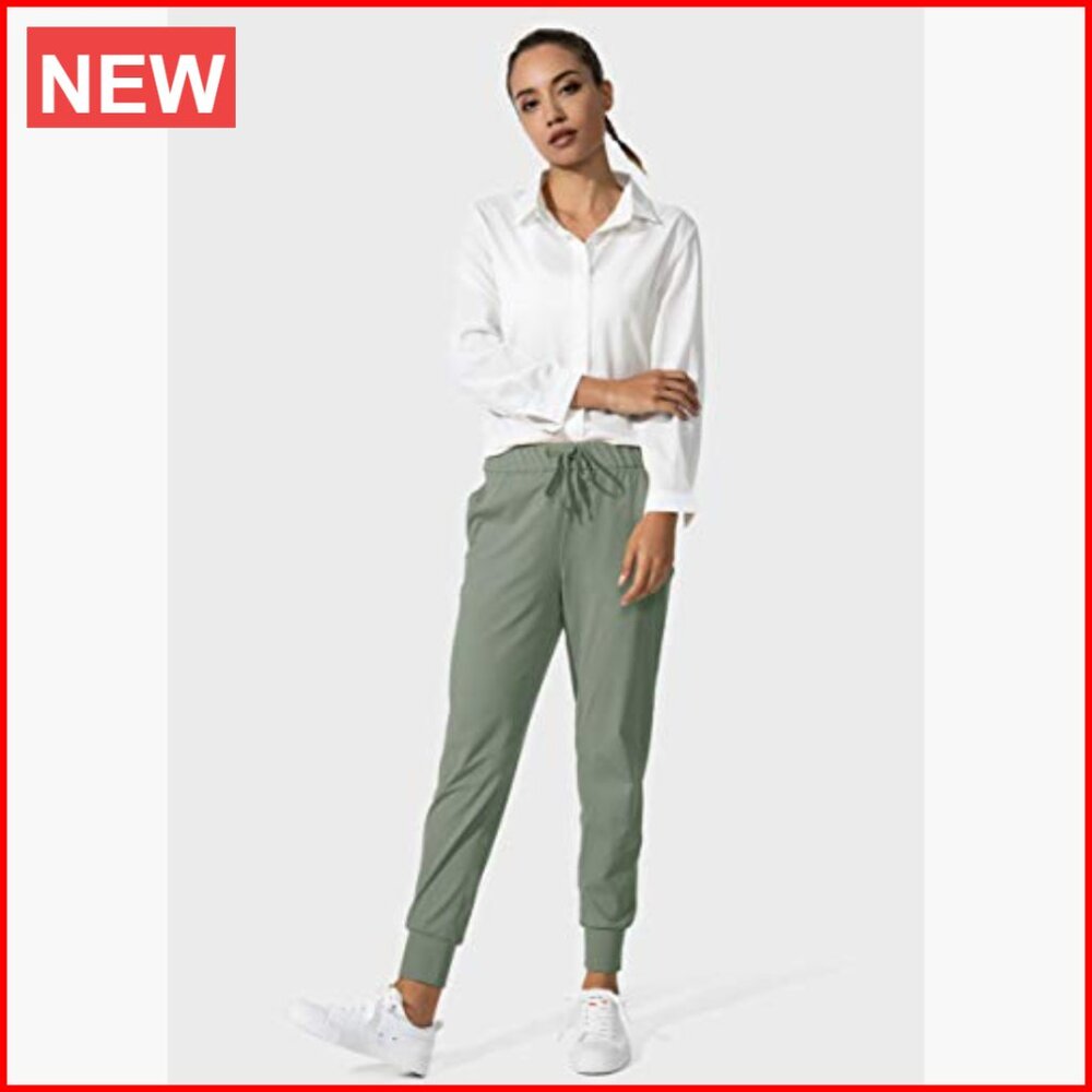 Polyamide Elastane Joggers with Drawstring and De… - image 5